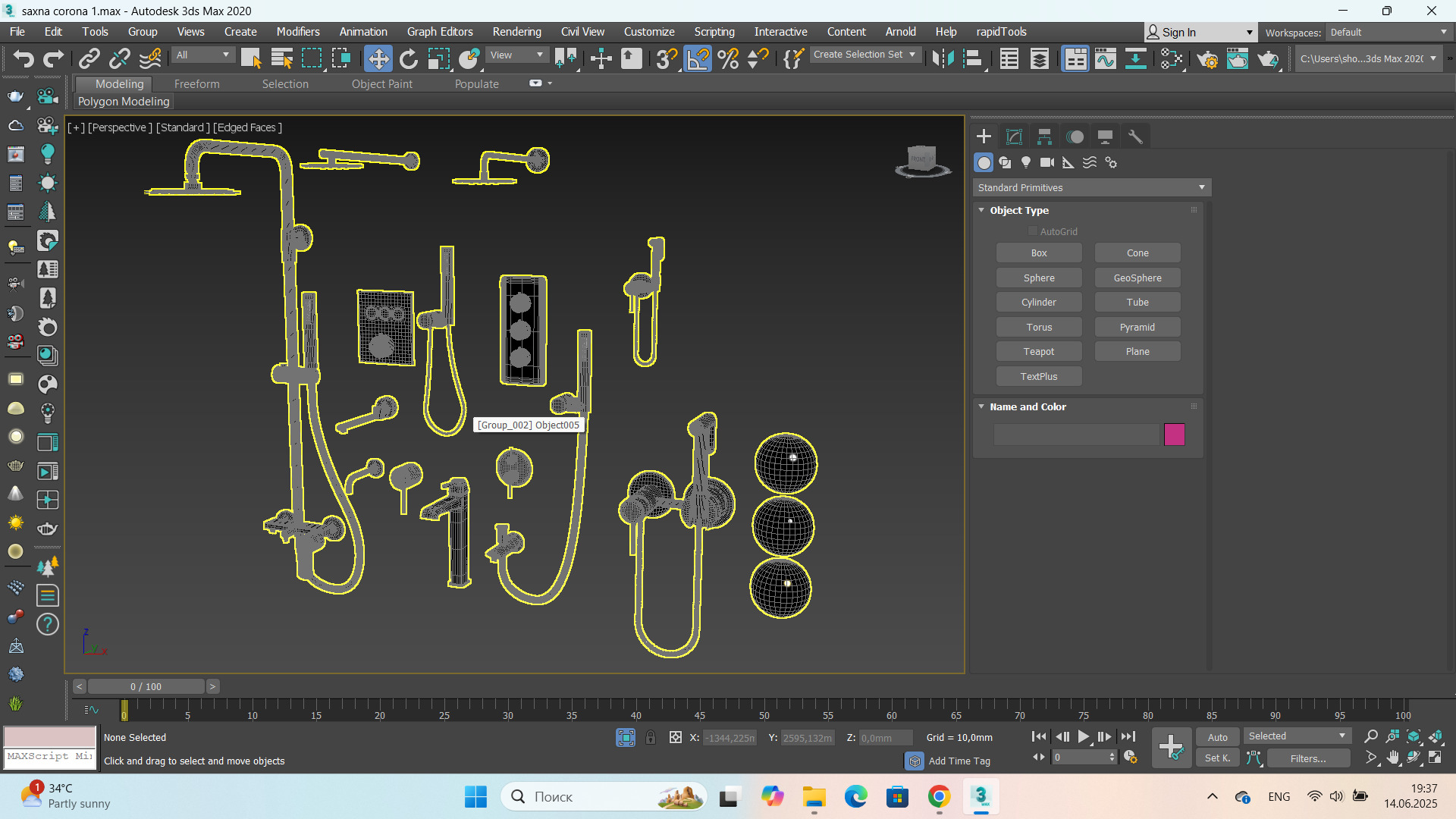 RGW Shower Fauset Set 3D model_9