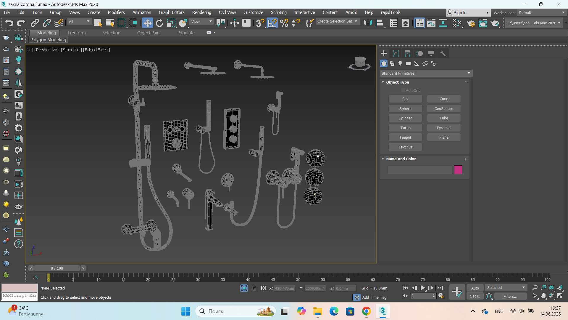 RGW Shower Fauset Set 3D model_7