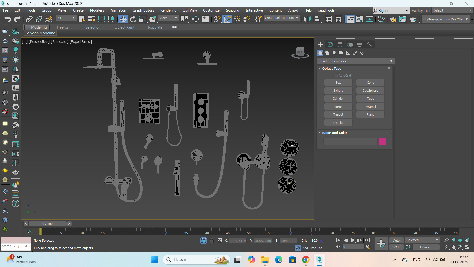 RGW Shower Fauset Set 3D model_8