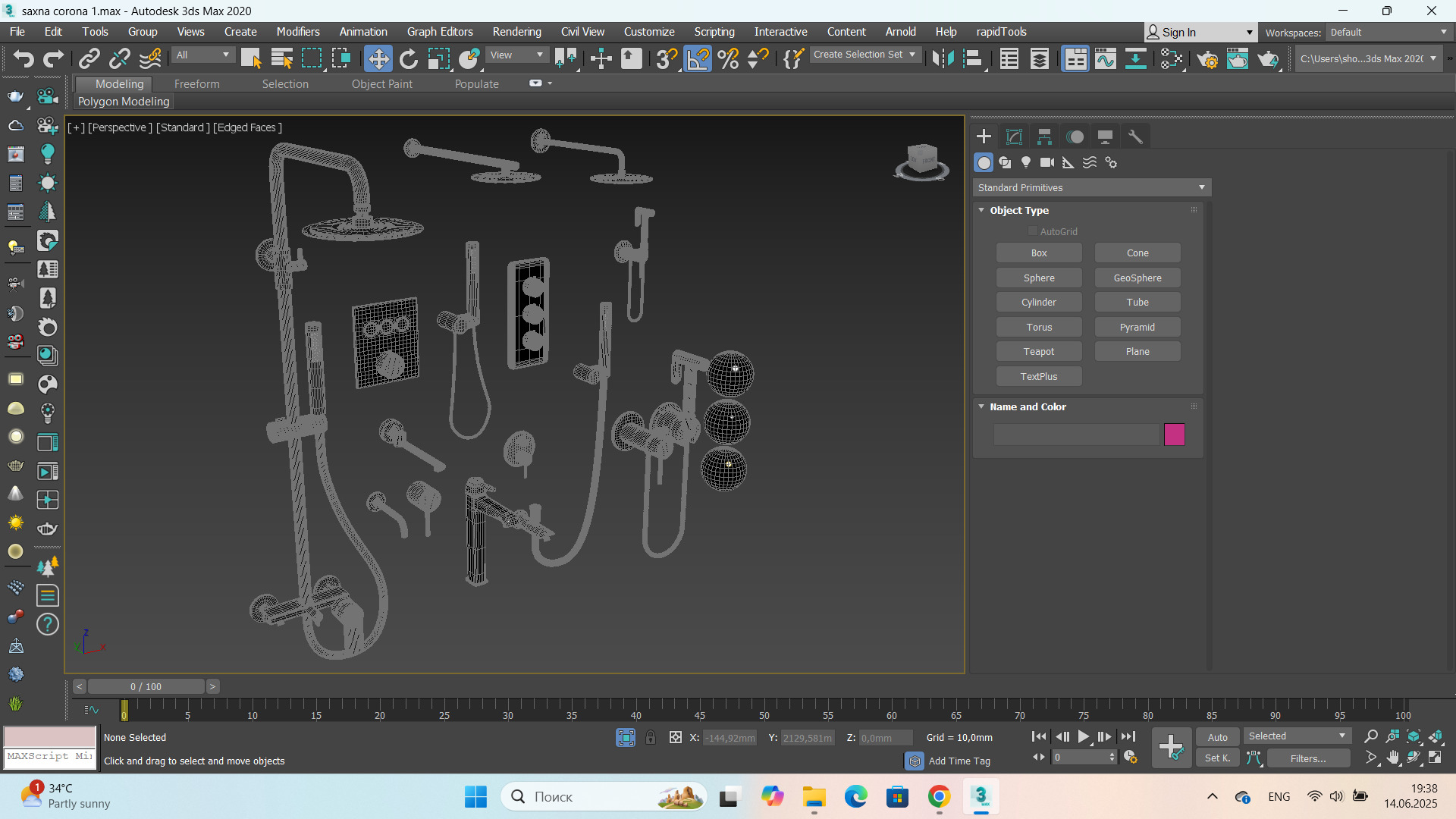 RGW Shower Fauset Set 3D model_11