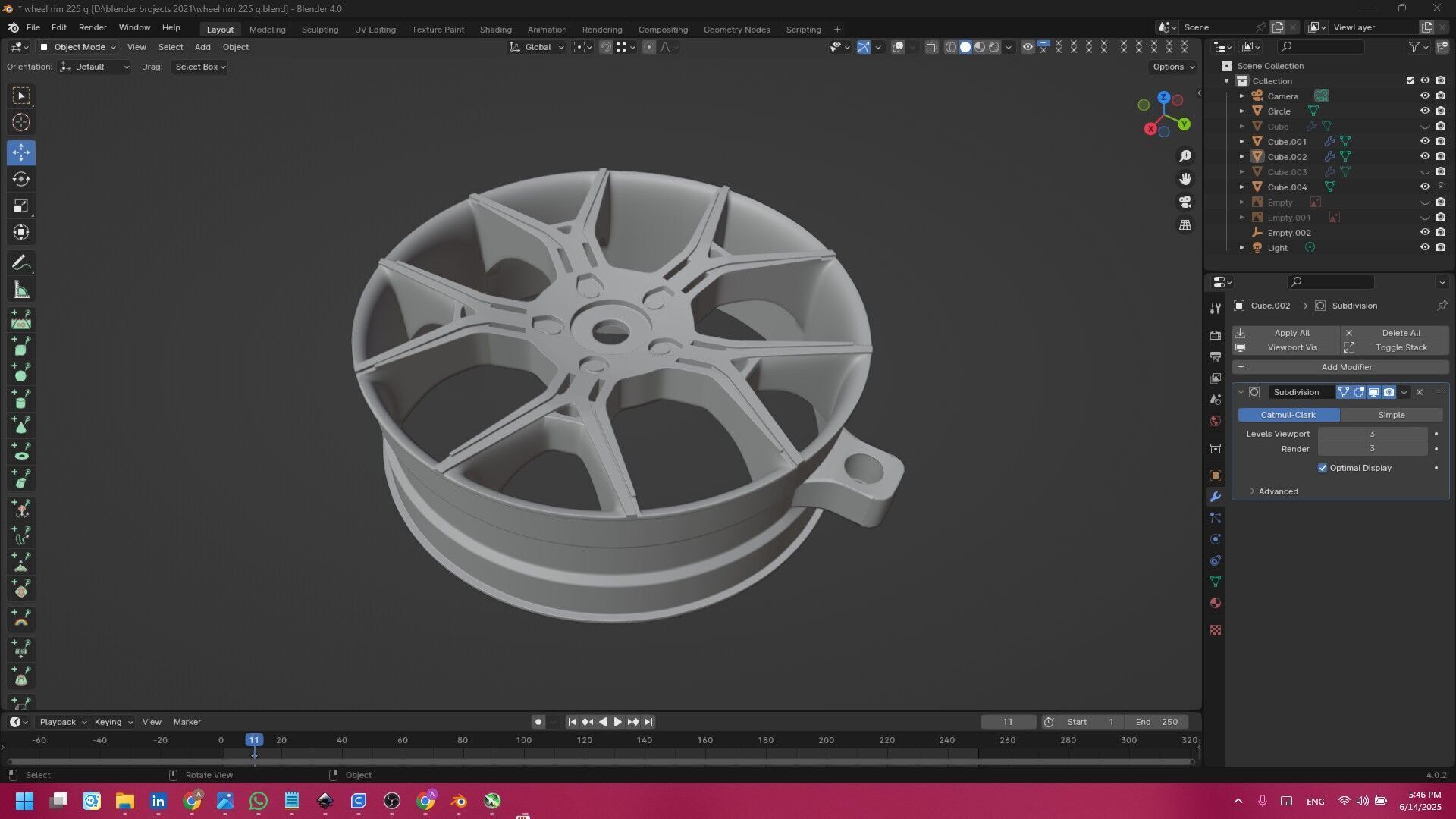 rc car rim 1 3D print model_2