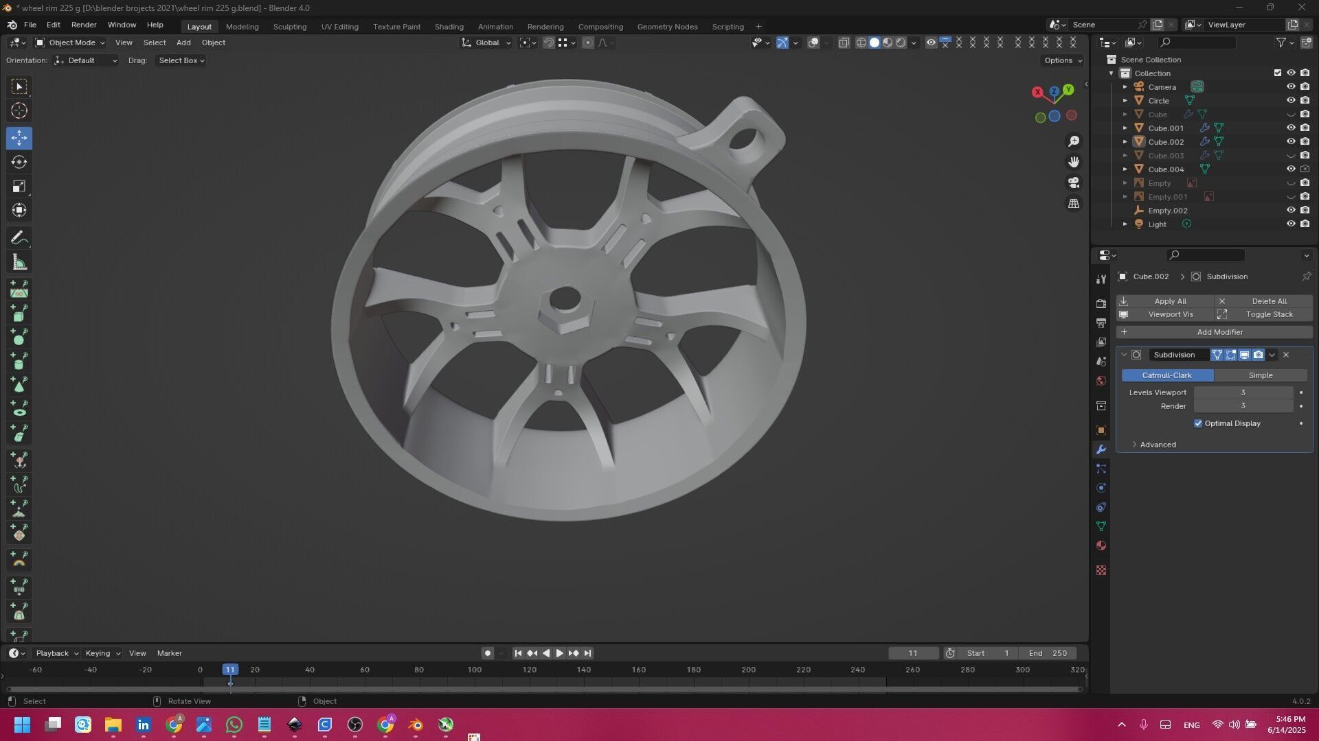 rc car rim 1 3D print model_3