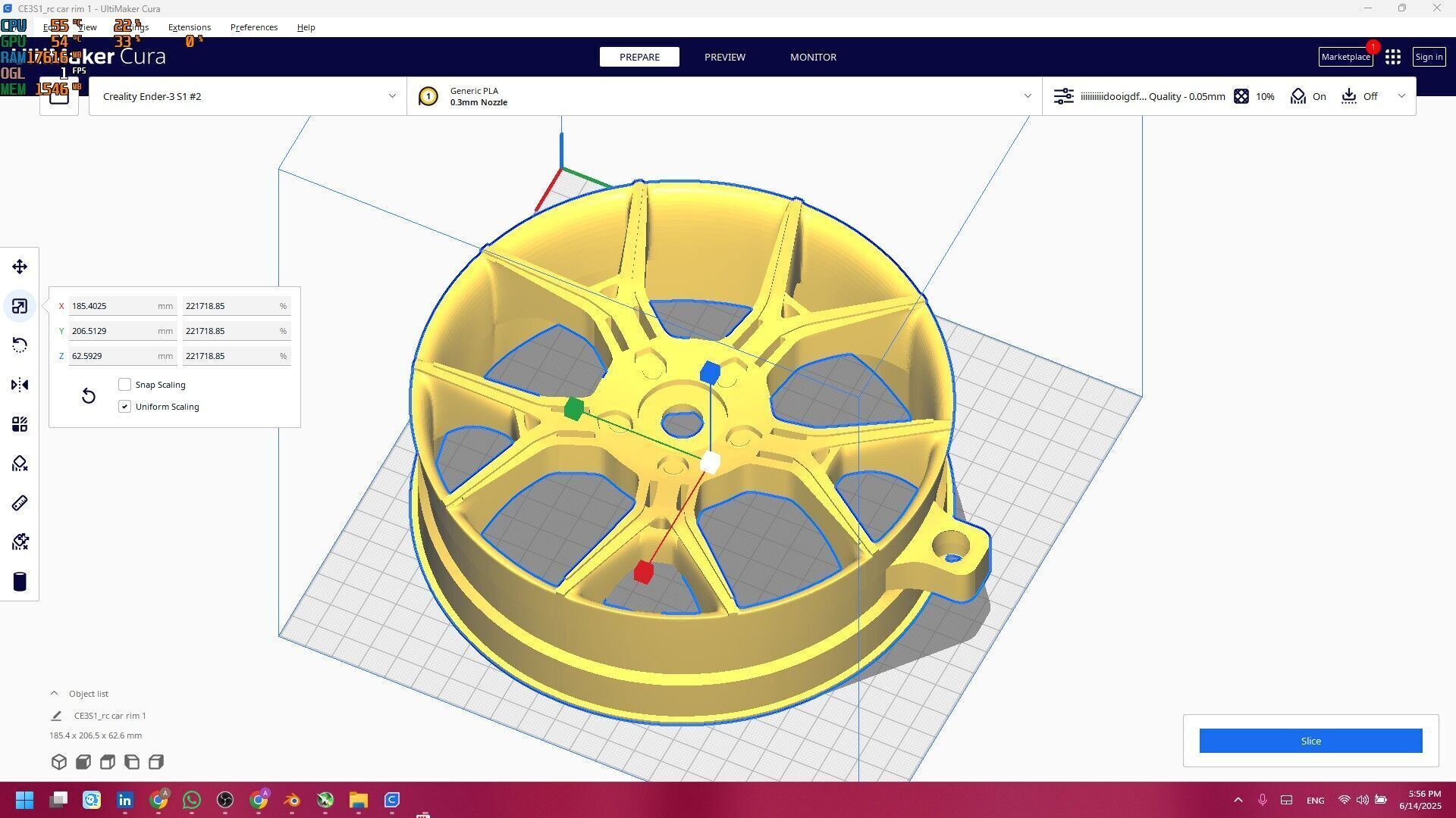 rc car rim 1 3D print model_4