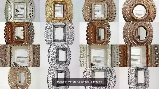 Peacock Mirrors Collection 