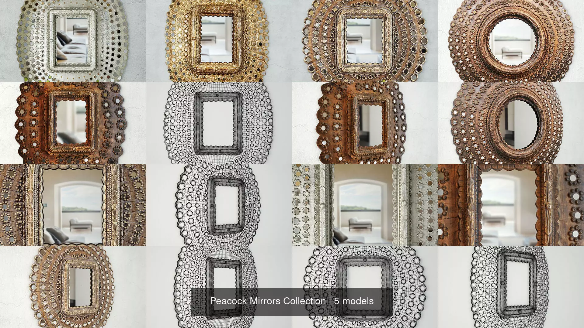 Peacock Mirrors Collection _0