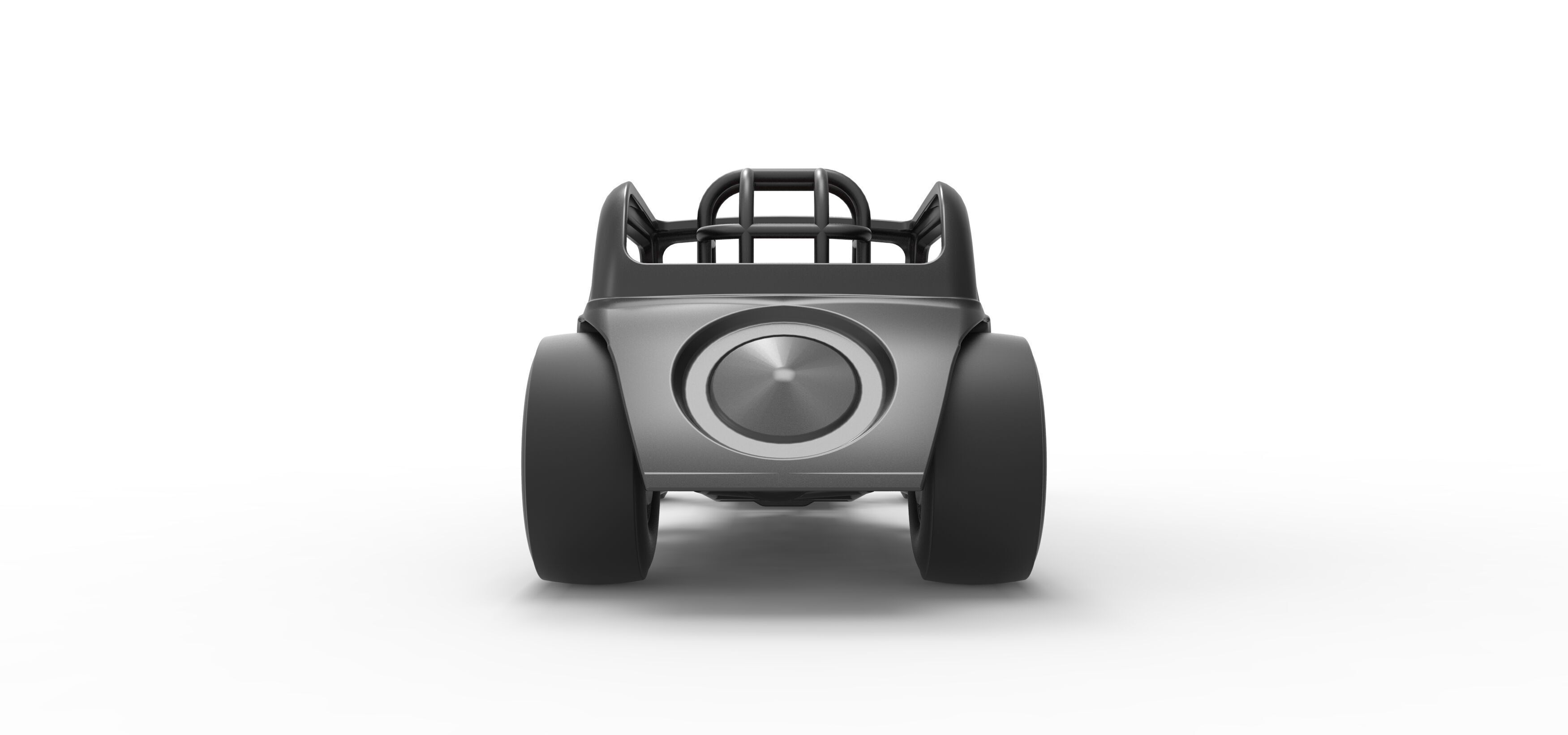 Front engine old school dragster with shell V11 Scale 1 to 25 3D print model_16