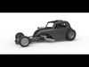 Front engine old school dragster with shell V11 Scale 1 to 25 3D print model_1