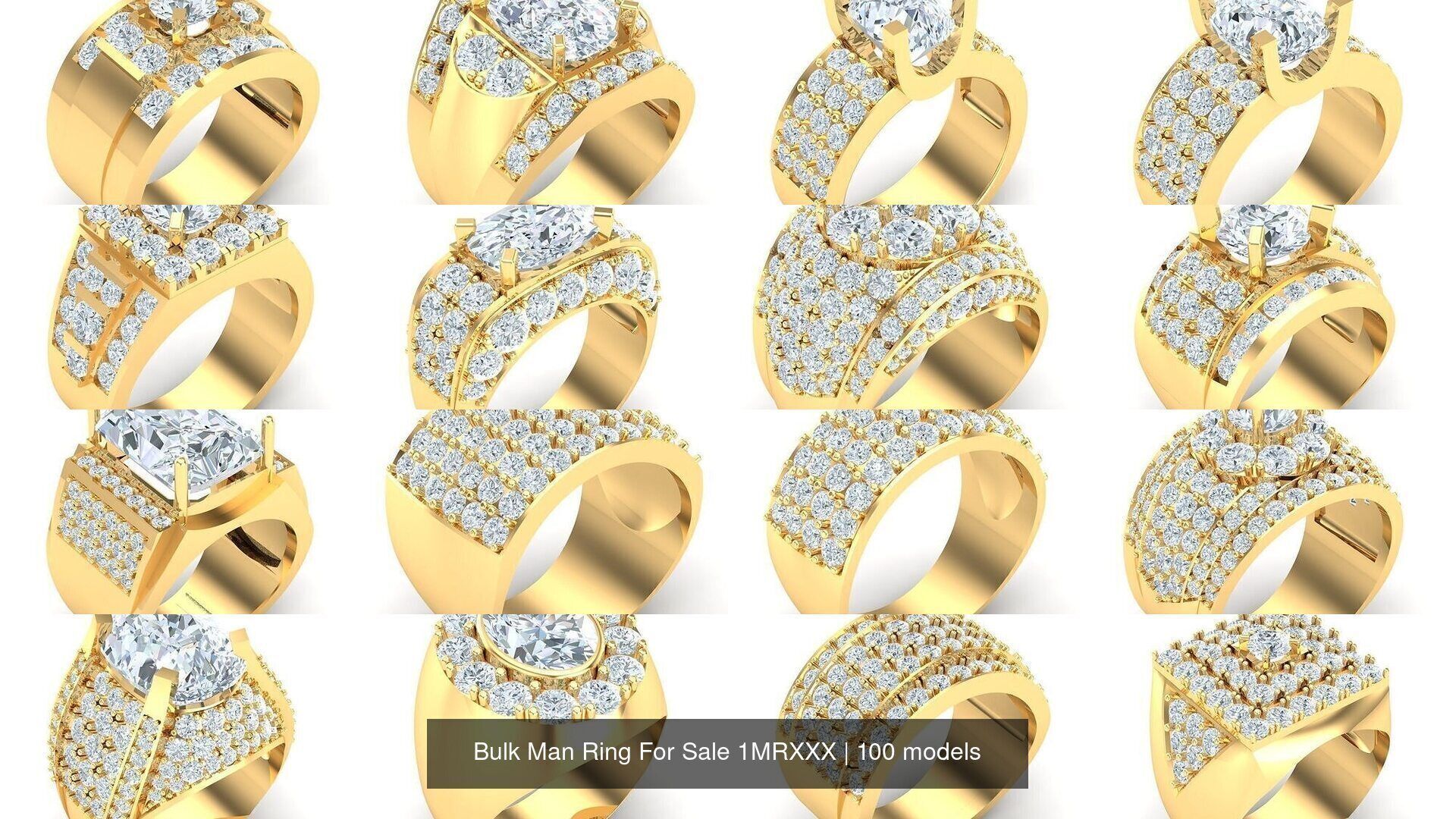 Bulk 100 Man Ring For Sale 1MRXXX 3D Model Collection_2