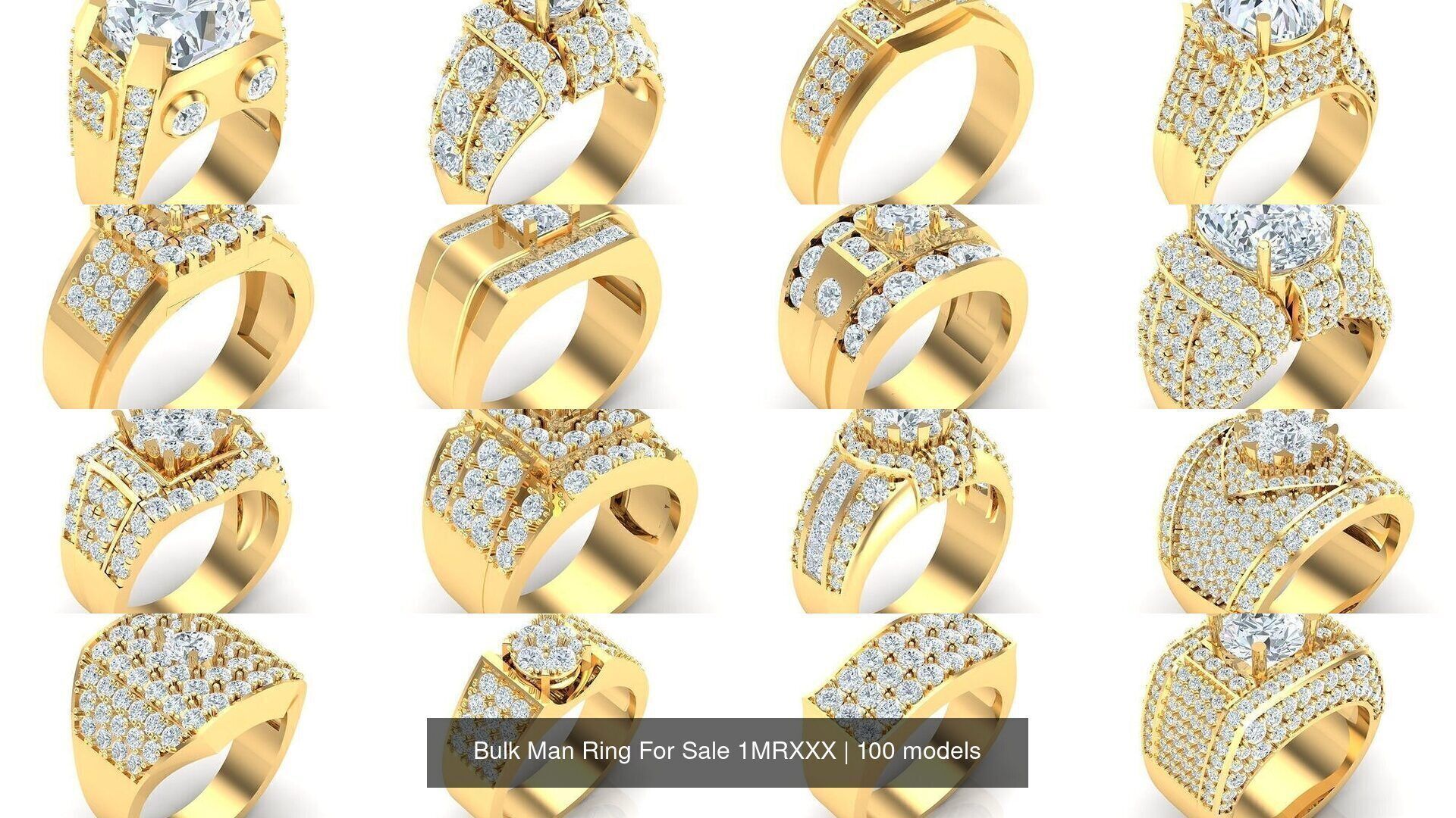Bulk 100 Man Ring For Sale 1MRXXX 3D Model Collection_3