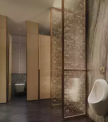 Modern hotel washroom