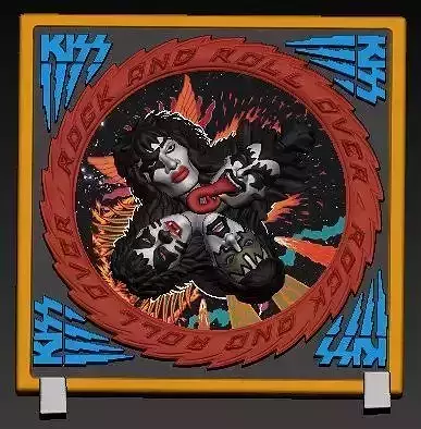 KISS - Rock and Roll Over 3D print model