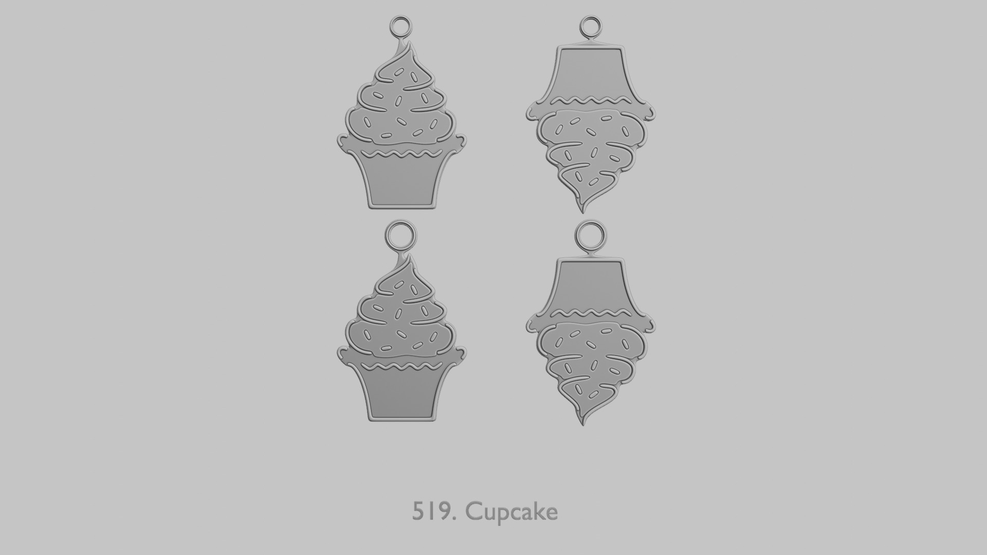 Kawaii Style Mega Pendant Collection STL 3D print model_45