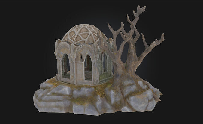 Enchanted Ruins  Echoes of a Mystical Past 3D model 2