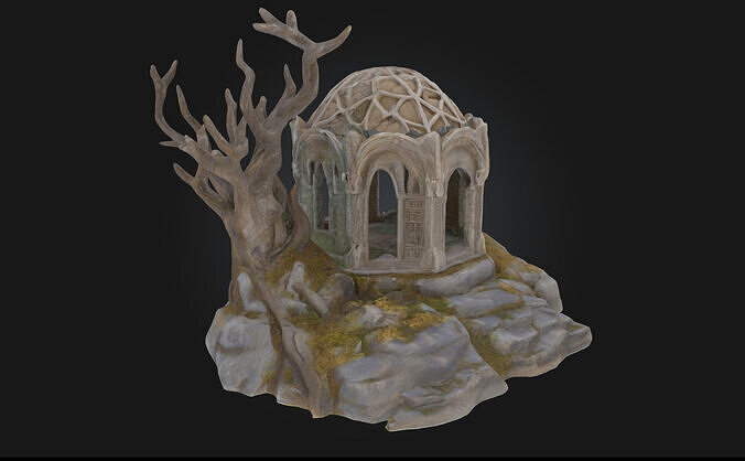Enchanted Ruins  Echoes of a Mystical Past 3D model 4