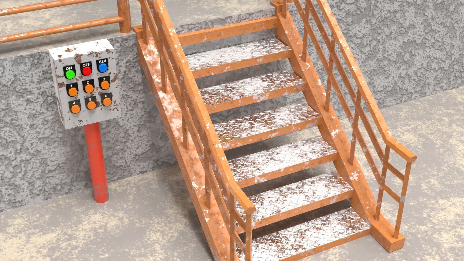 Ferris Wheel Low-poly 3D model_7