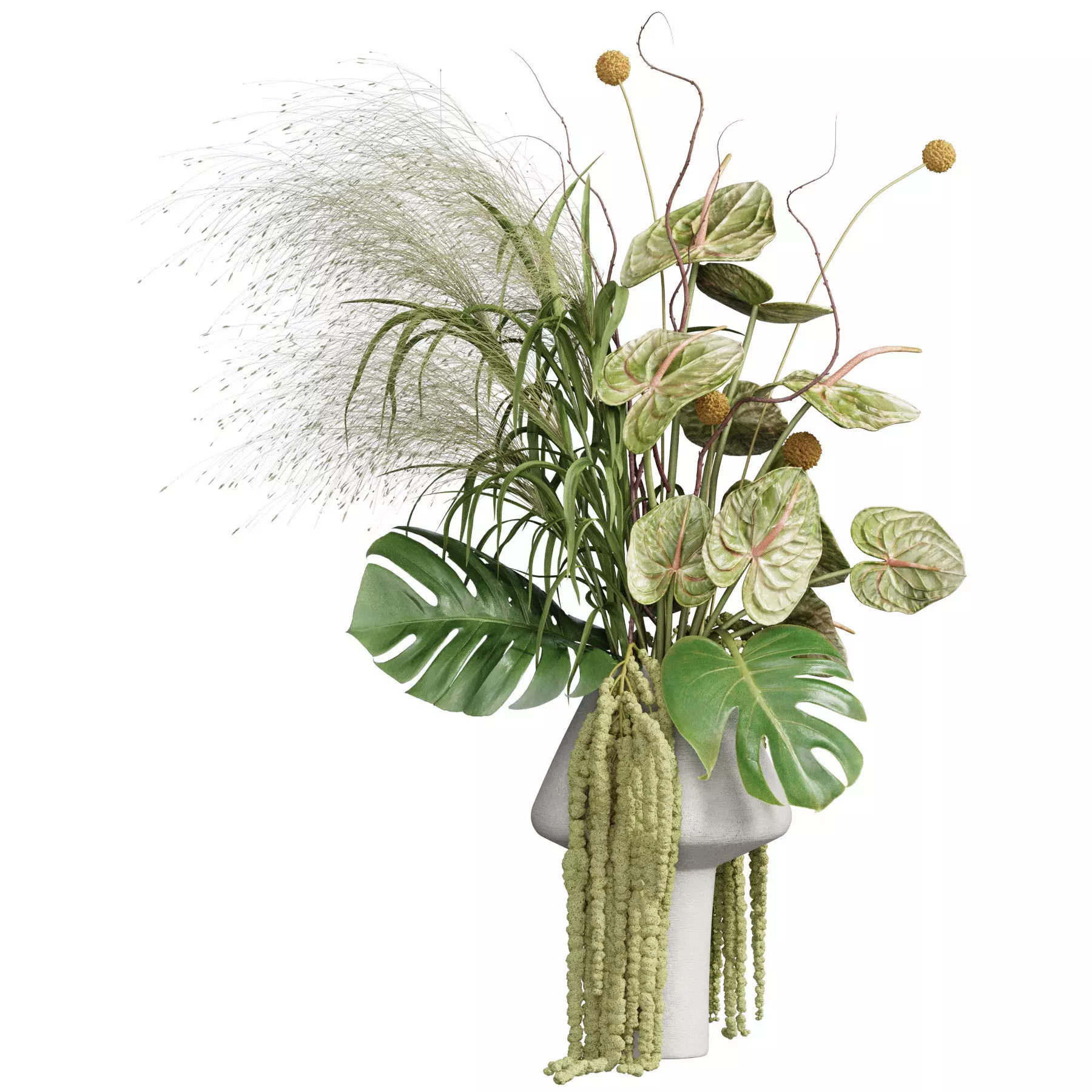 Flower In Vase 68 3D model_0