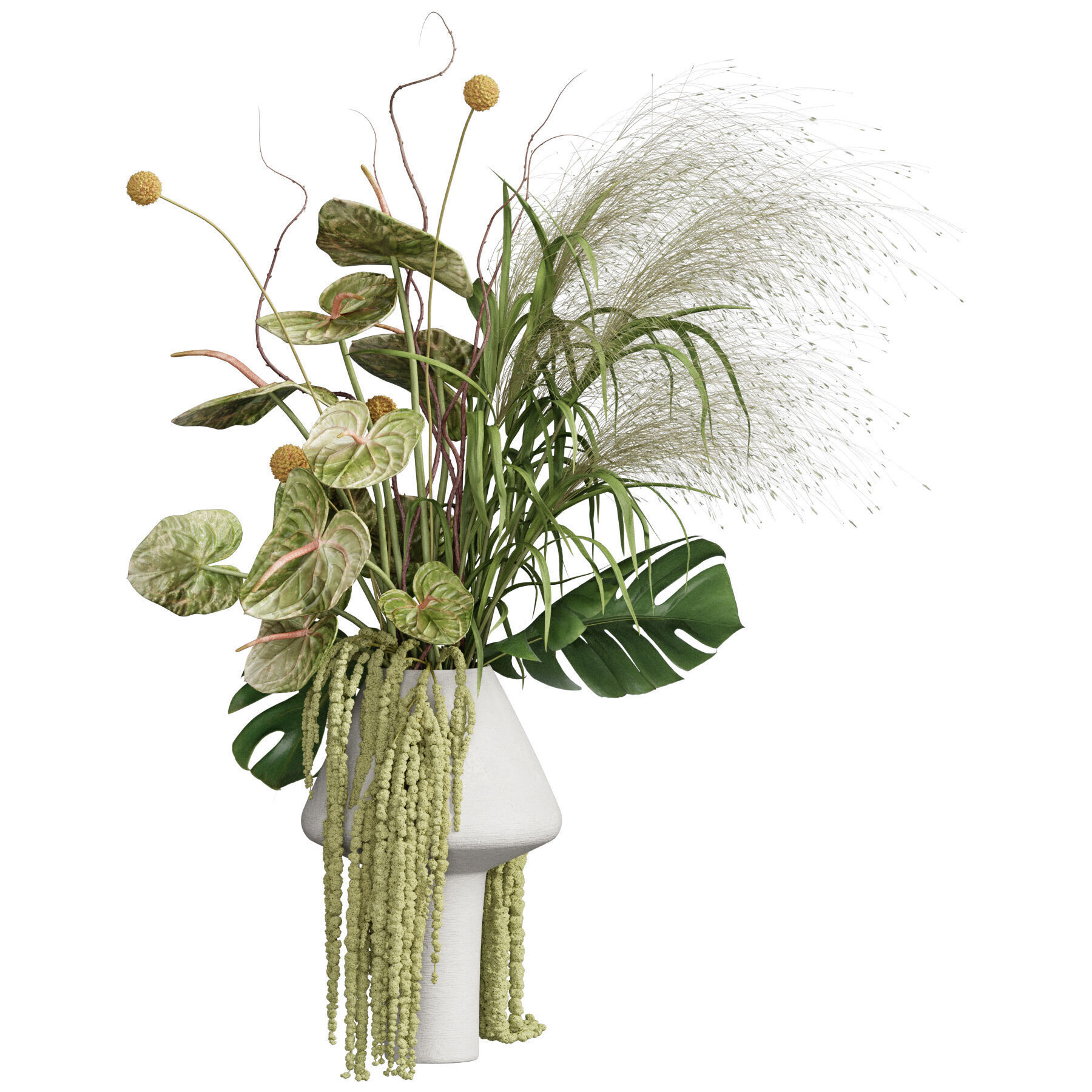 Flower In Vase 68 3D model_1