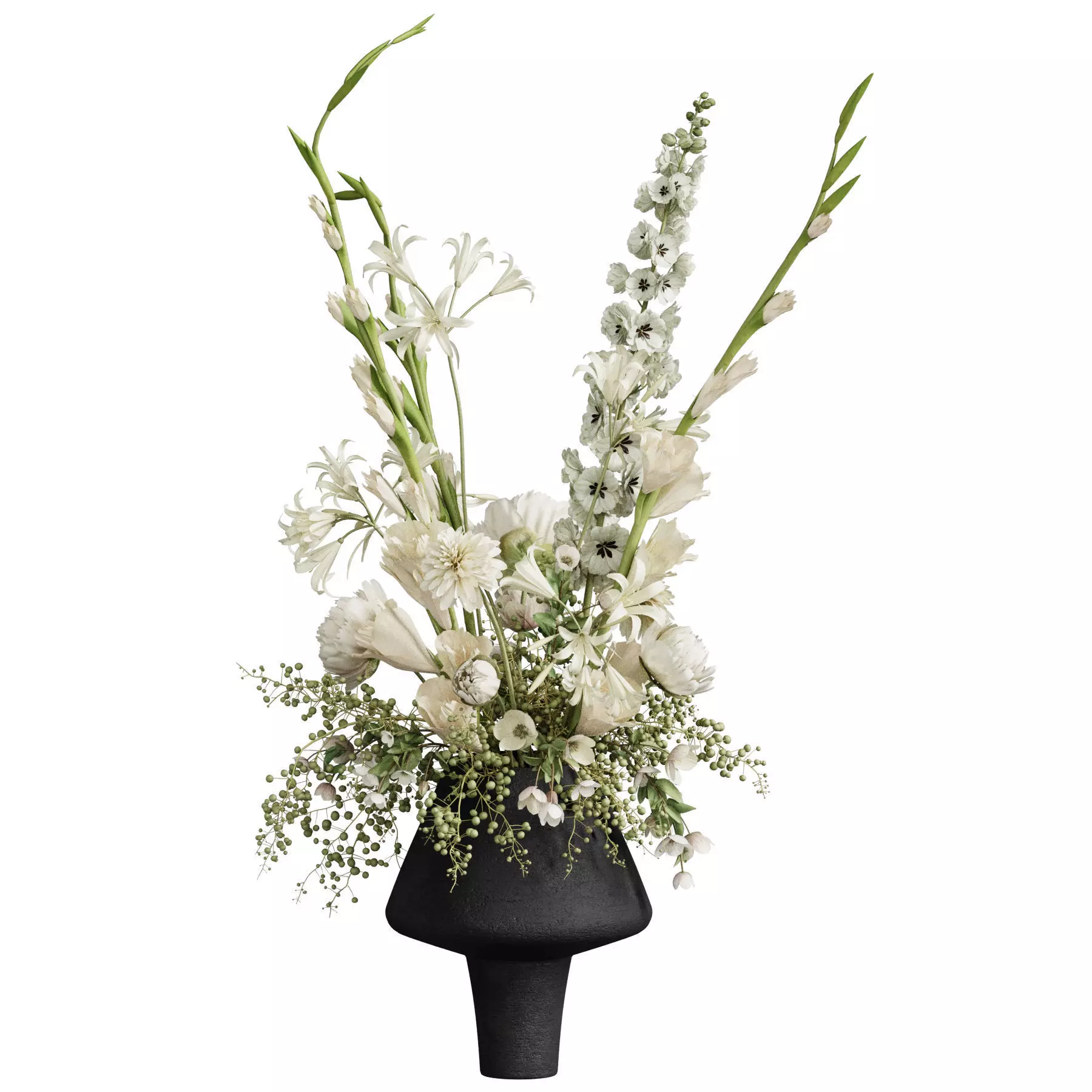 Flower In Vase 72 3D model_0