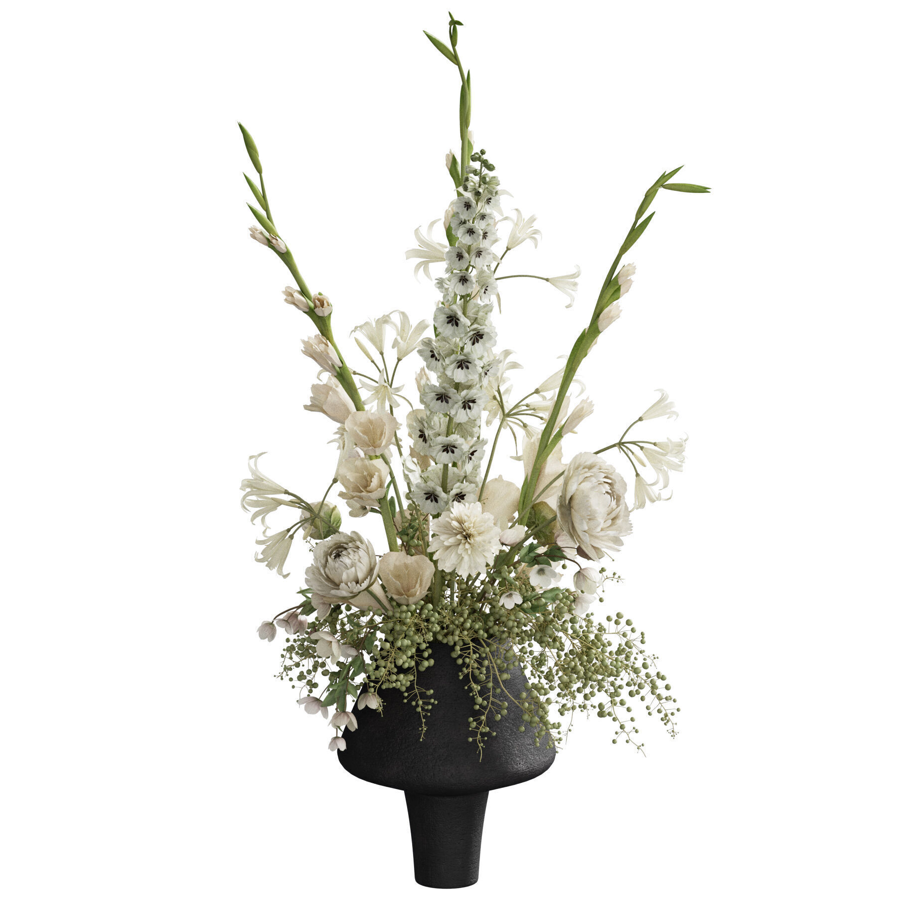 Flower In Vase 72 3D model_3