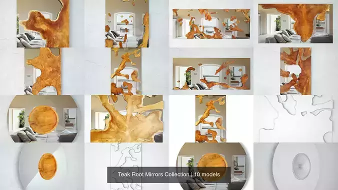Teak Root Mirrors Collection 