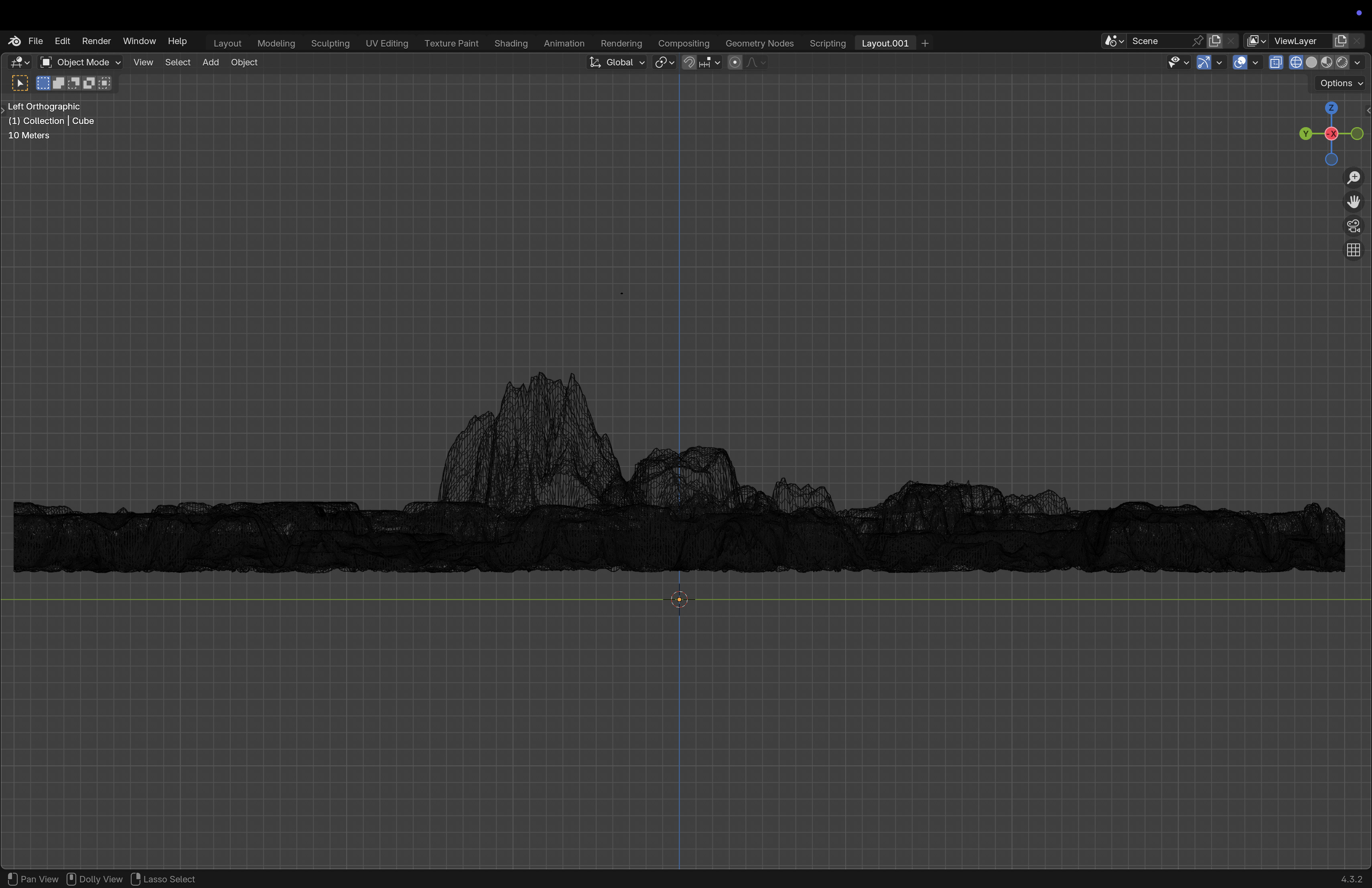 Mountain Range 3D model_7