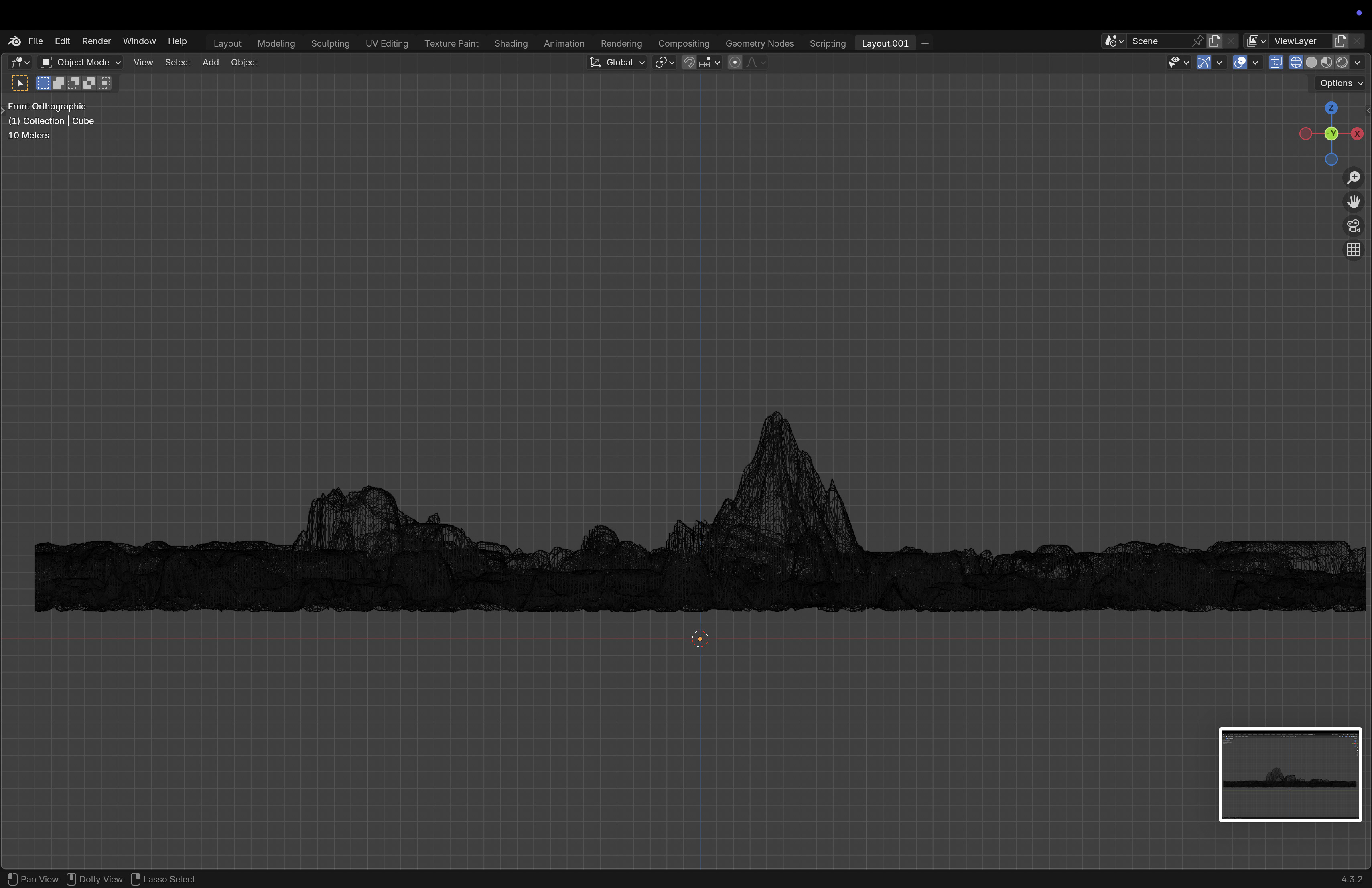 Mountain Range 3D model_8