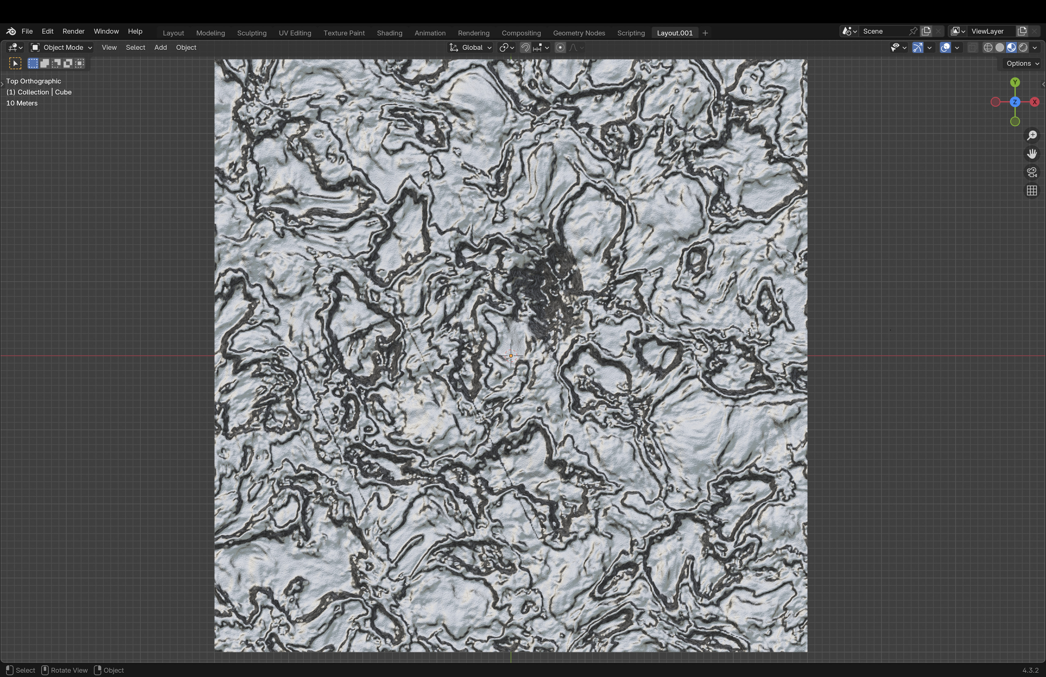 Mountain Range 3D model_5