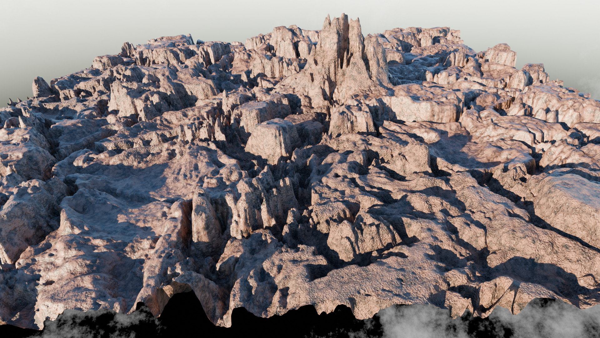 Mountain Range 3D model_1
