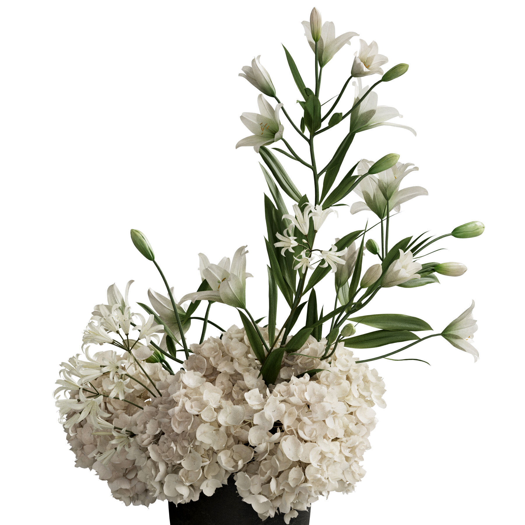 Flower In Vase 73 3D model_2