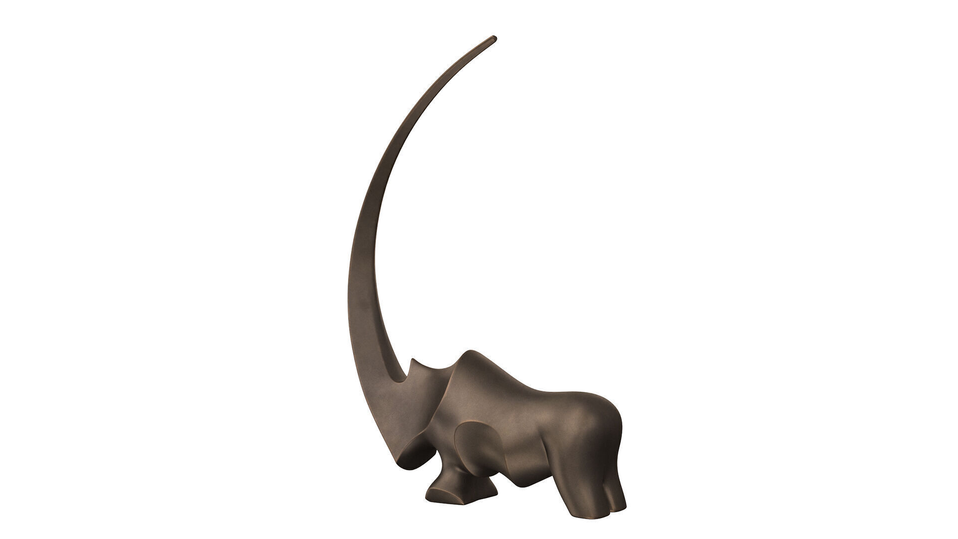 Rhino Statue 3D model_3