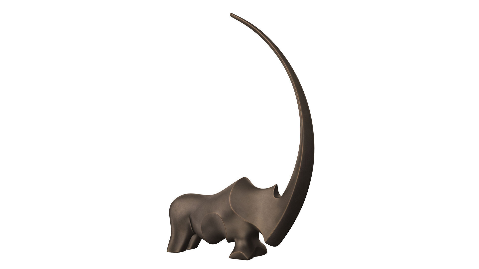 Rhino Statue 3D model_2