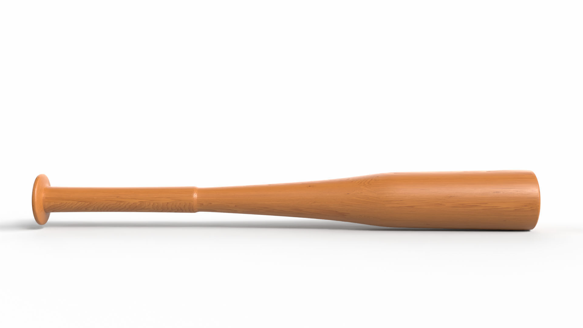 Baseball Bat Low-poly 3D model_1