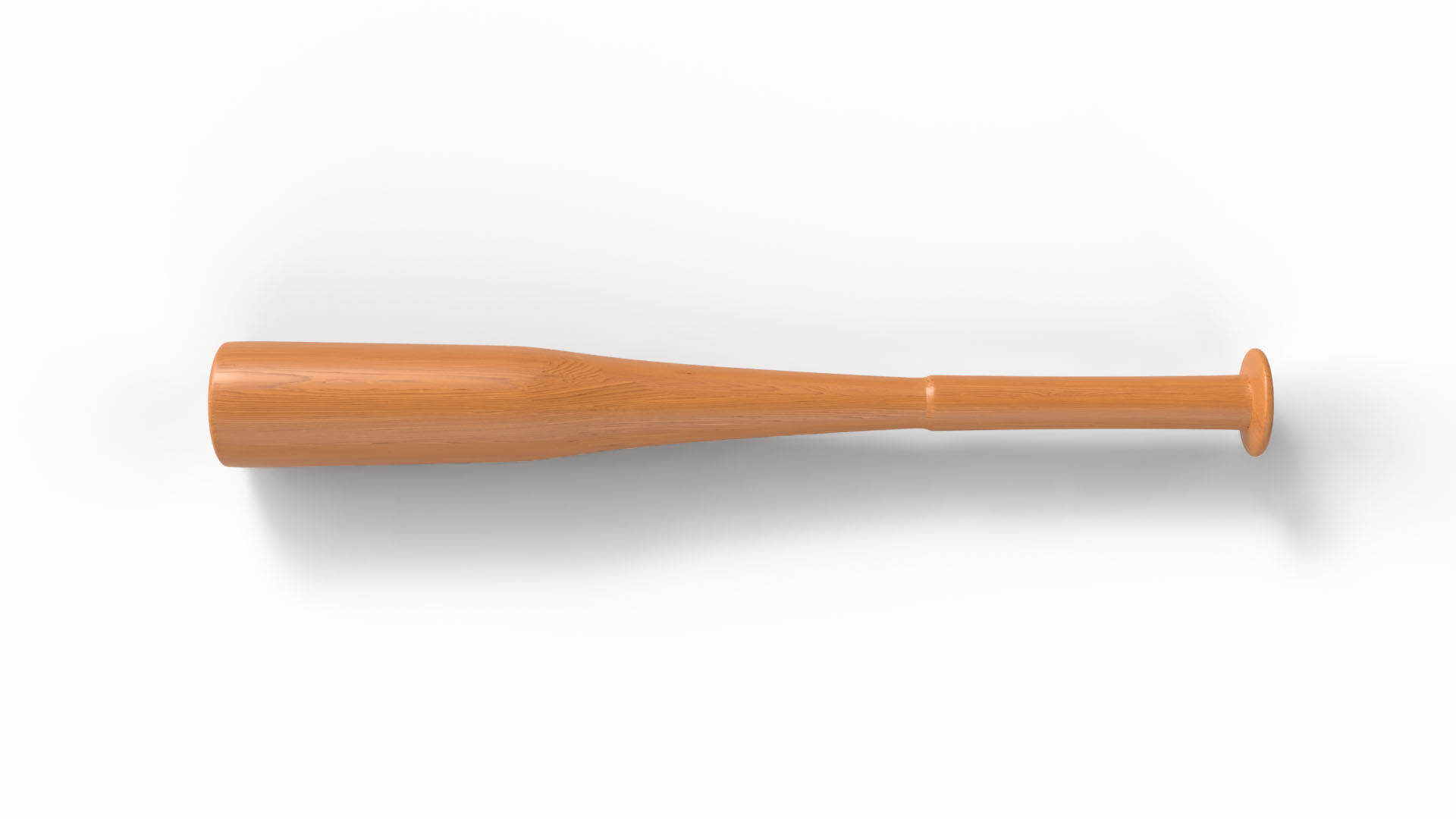 Baseball Bat Low-poly 3D model_7
