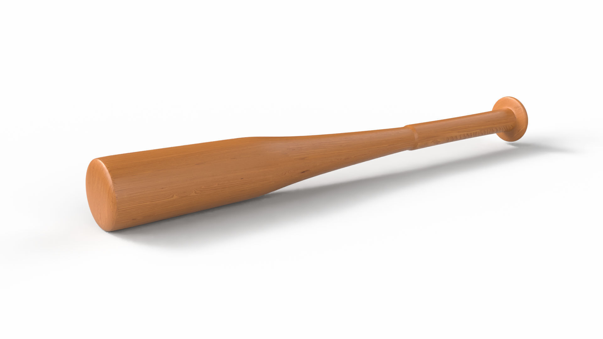 Baseball Bat Low-poly 3D model_5