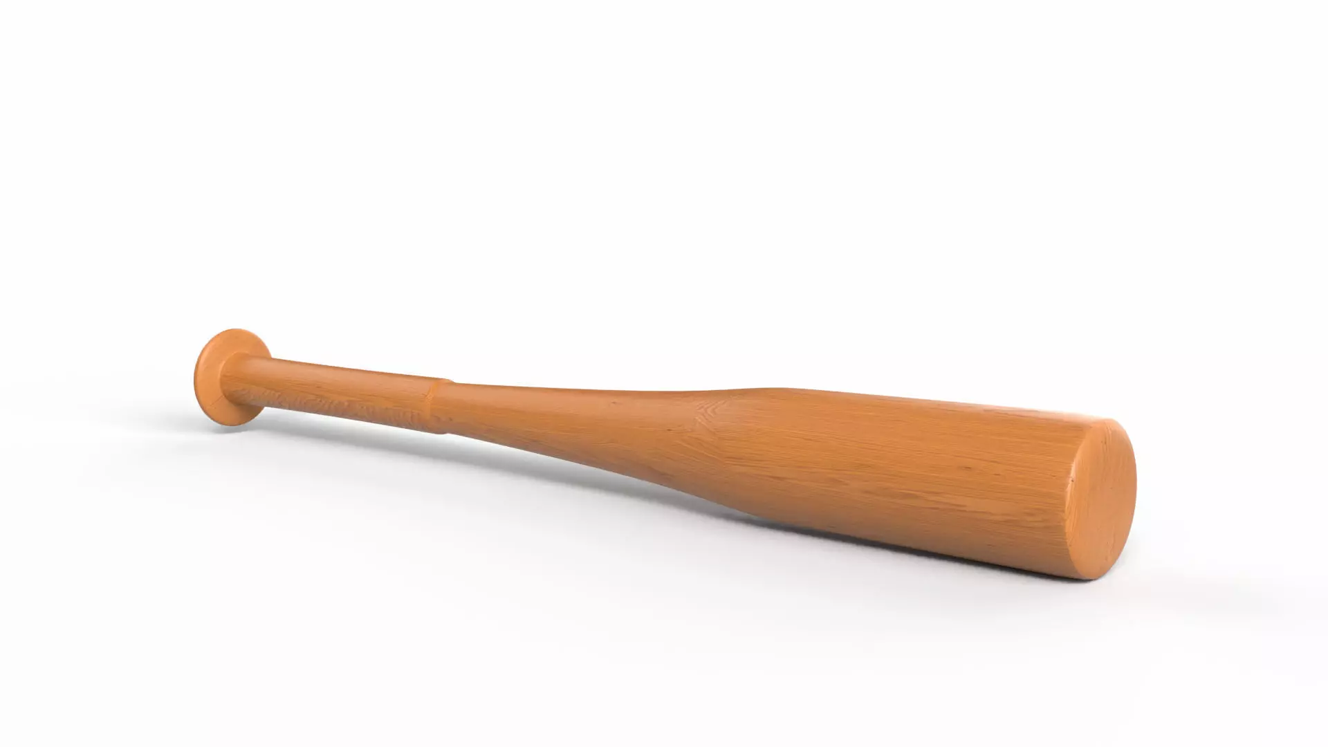Baseball Bat Low-poly 3D model_0