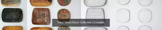 Tribal Wood Decor Collection 