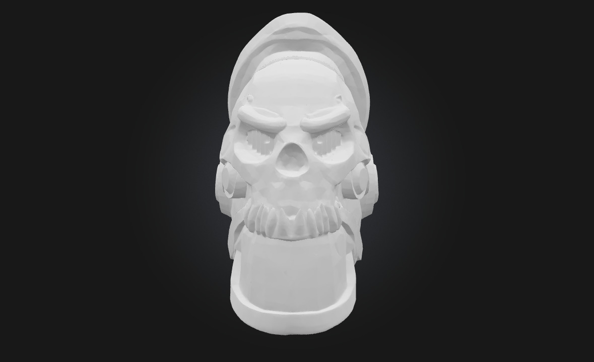 Warriors Skull Helm  The Mask of Fearless Conquerors 3D model_4