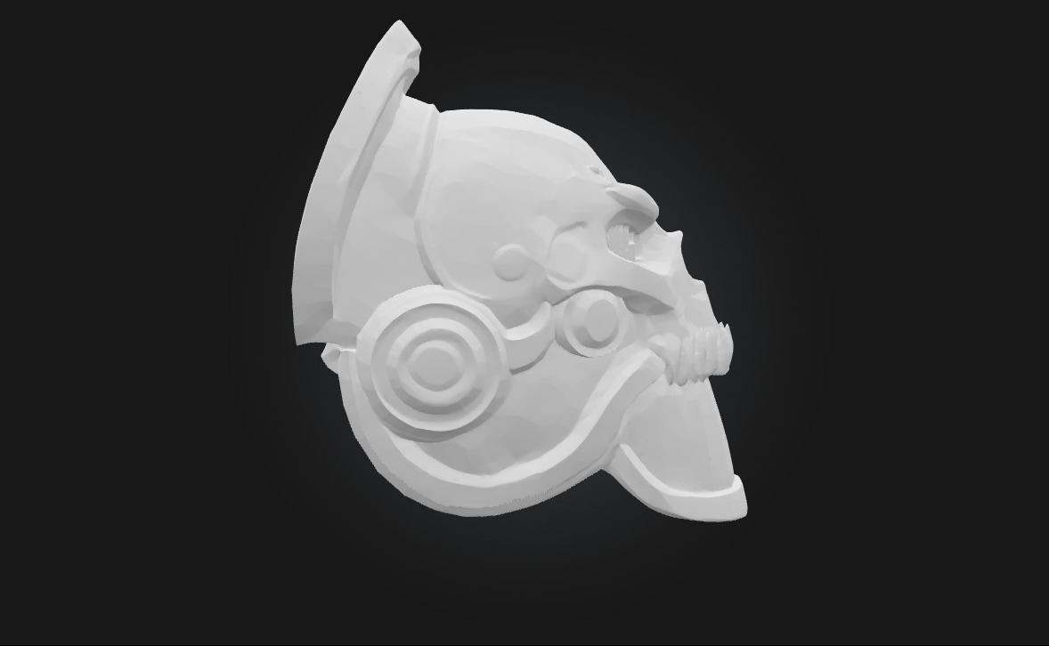 Warriors Skull Helm  The Mask of Fearless Conquerors 3D model_3