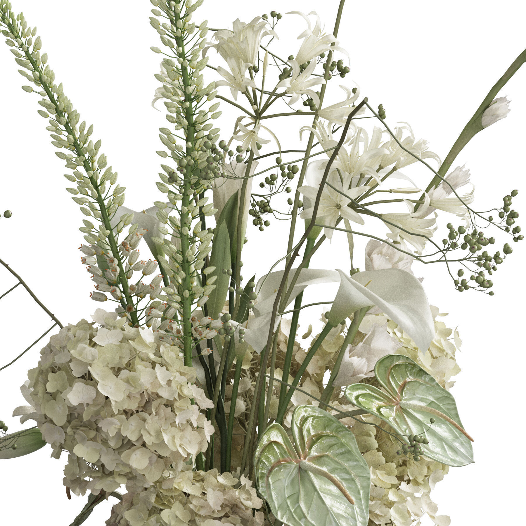 Flower In Vase 77 3D model_3