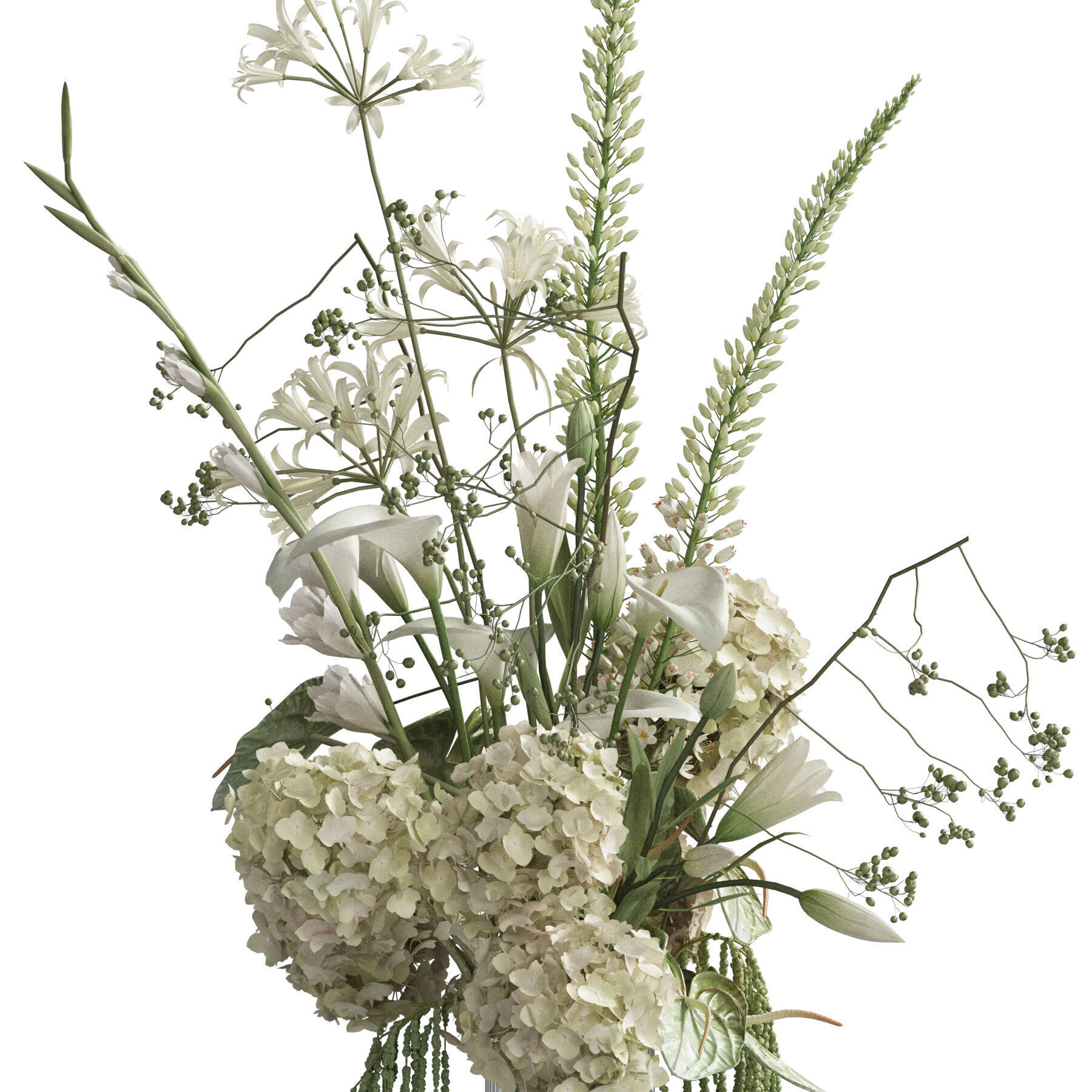 Flower In Vase 77 3D model_2