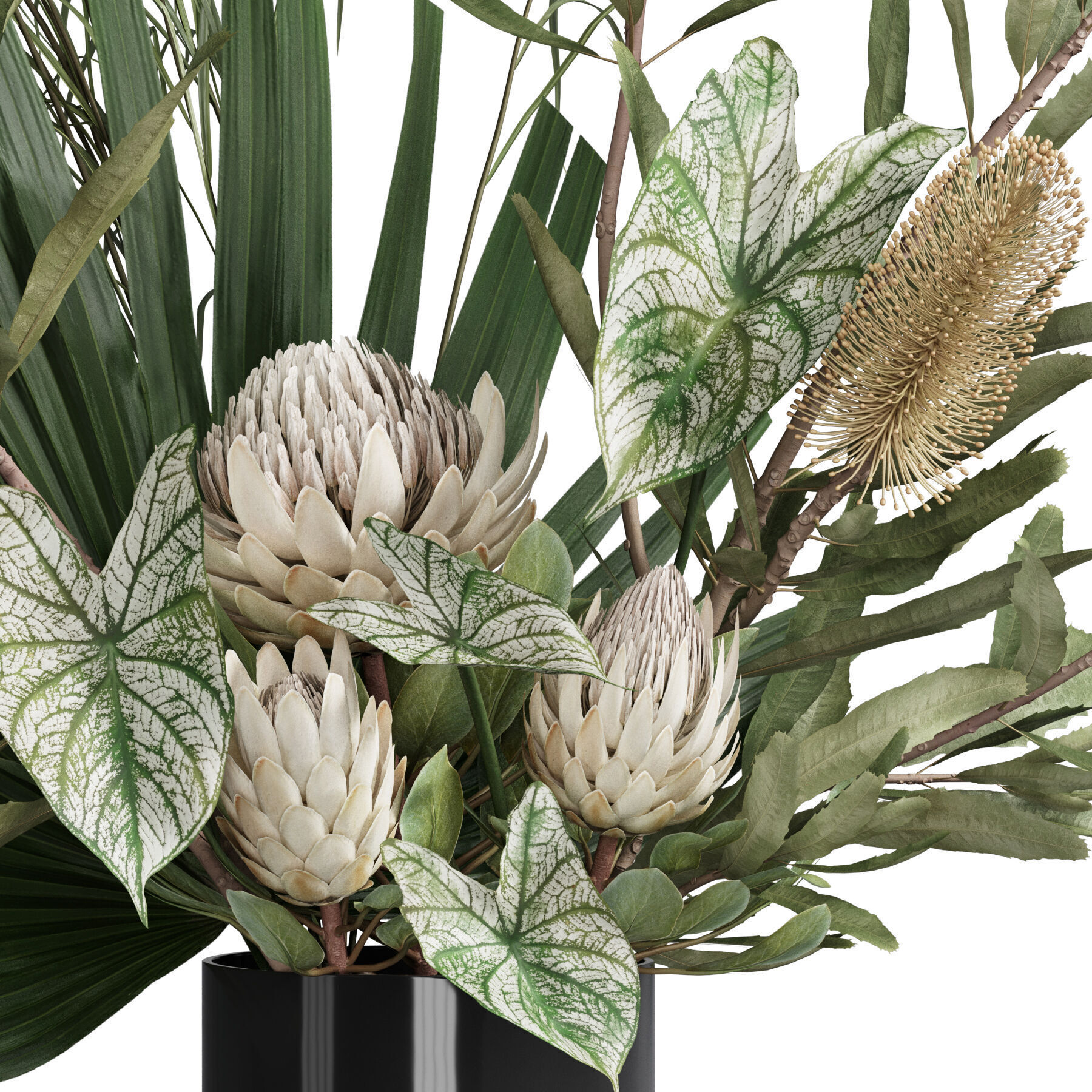 Flower In Vase 78 3D model_3