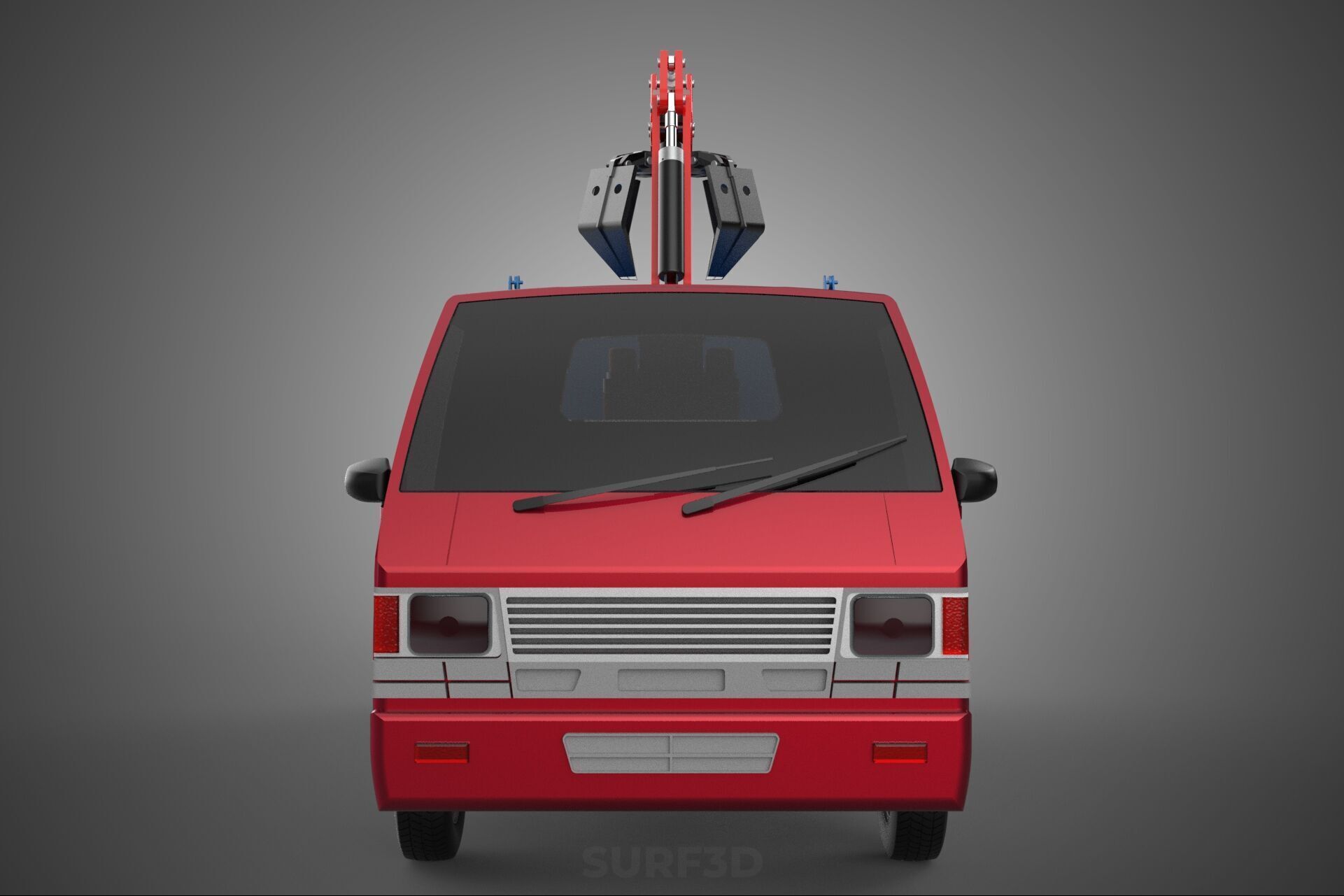 FFB FRESH FRUIT BUNCH PALM OIL GRABBER CRANE GRAPPLE CLAW TRUCK 3D model_23