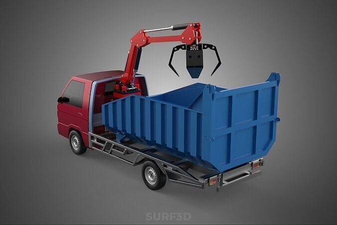FFB FRESH FRUIT BUNCH PALM OIL GRABBER CRANE GRAPPLE CLAW TRUCK 3D model