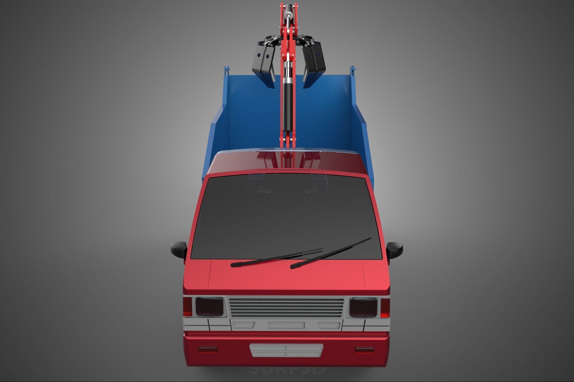 FFB FRESH FRUIT BUNCH PALM OIL GRABBER CRANE GRAPPLE CLAW TRUCK 3D model_25