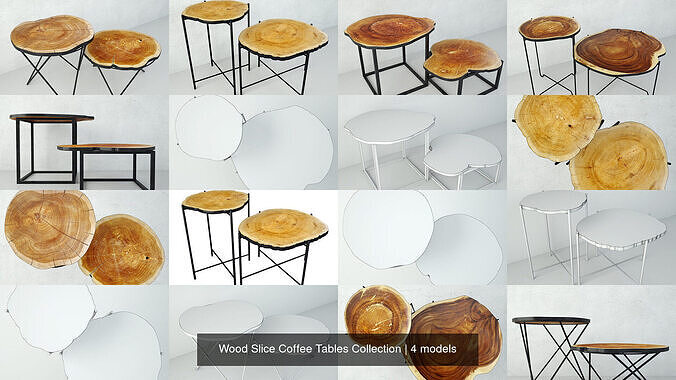 Wood Slice Coffee Tables Collection 