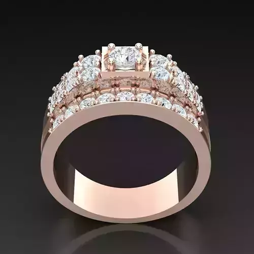 Men Wedding Bands 4MR054 3D print model