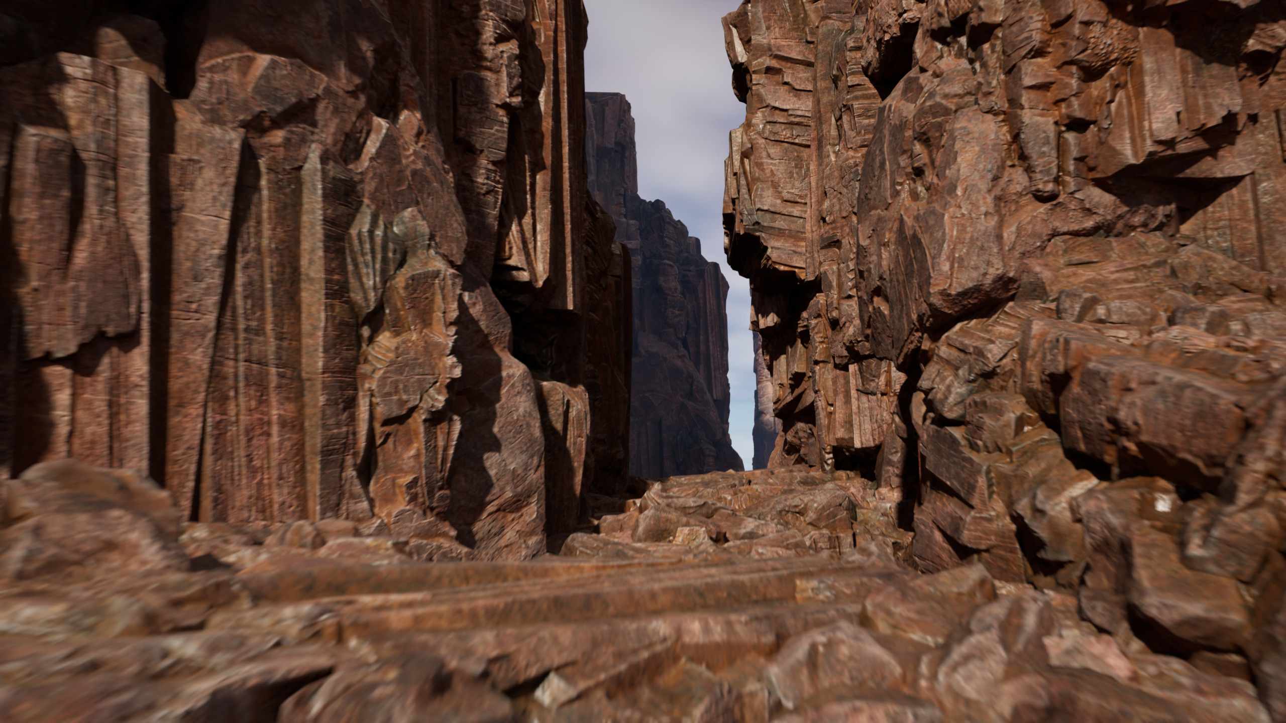 cliff set Low-poly 3D model_6