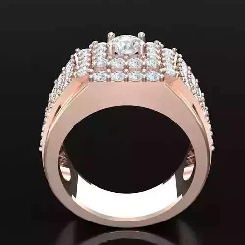 Men Wedding Bands 4MR043 3D print model