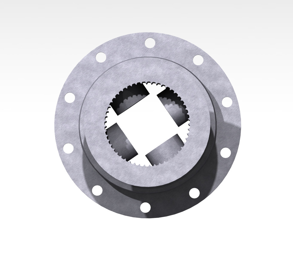 Generic Spider Gear Casing Differential Housing CAD Model 3D print model_3