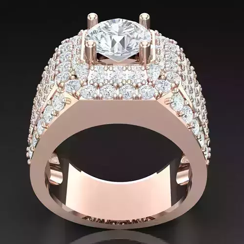 Men Wedding Bands 4MR020 3D print model